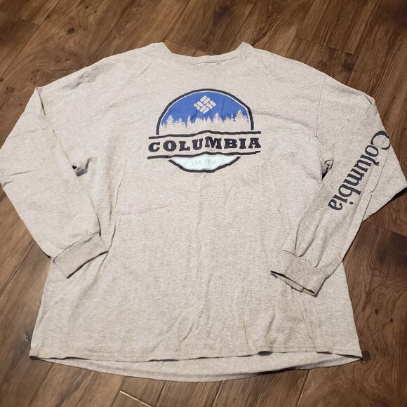 Columbia Gray Men's Pullover Longsleeve Shirt Sz XXL - Picture 1 of 4